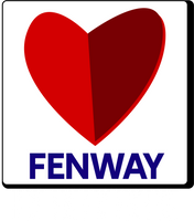 boston fenway citgo sign in the shape of a heart