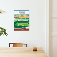 The Red Seat Nation I poster view from fenway park new yorker Boston