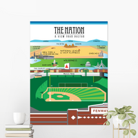 The Red Seat Nation I poster view from fenway park new yorker Boston