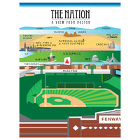 The Red Seat Nation I poster view from fenway park new yorker Boston