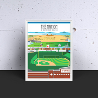 The Red Seat Nation I poster view from fenway park new yorker Boston