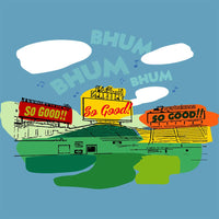 Middle 8-The Red Seat sweet caroline neil diamond fenway park design on blue background