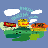 Middle 8-The Red Seat sweet caroline neil diamond fenway park design on blue background