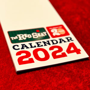 The Red Seat 2024 Calendar is back in stock!
