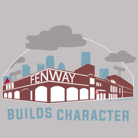 the red seat building character design of the boston red sox fenway park.