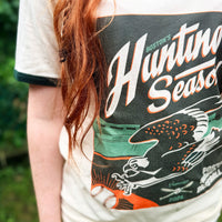 Hunting Season | Boston Women's Baseball | Unisex Ringer Tee