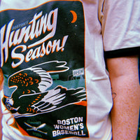 Hunting Season | Boston Women's Baseball | Unisex Ringer Tee