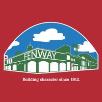 the original the red seat building character design of the boston red sox fenway park.