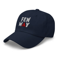 Navy Fenway Citgo dad hat, front-left view – The Red Seat
