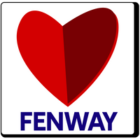 graphic of the citgo sign boston fenway as a heart
