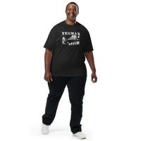 Man wearing the Fenway Gothic tee in black, full length