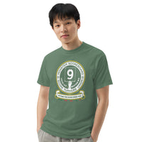 Front of Monster Scoreboard Turners Union Local 617 shirt on light green cotton