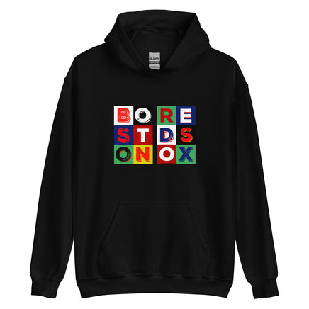BORESTDSONOX in color blocks boston red sox the red seat black hoodie