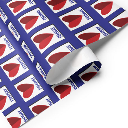 the red seat wrapping paper with heart citgo