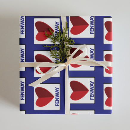 the red seat wrapping paper with heart citgo