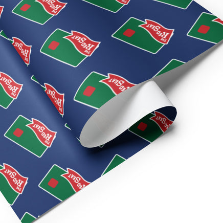 the red seat wrapping paper