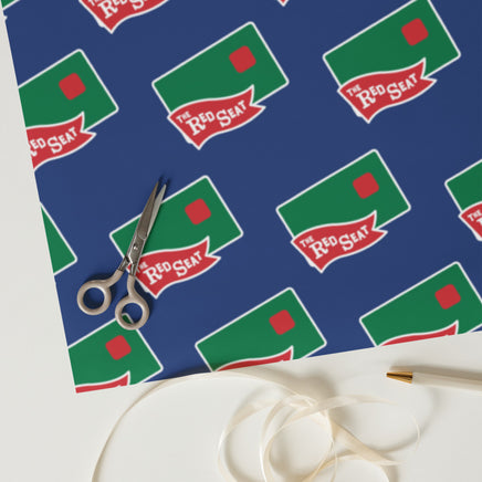 the red seat wrapping paper logo