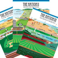 The Nations I,II and III - A Threefer!-The Red Seat 3 posters view from fenway park new yorker style