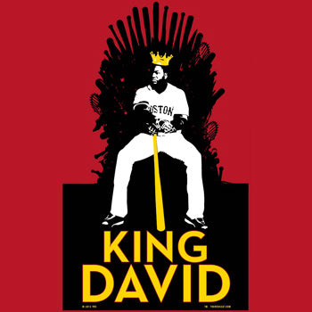King David (Women)-The Red Seat Game of thrones david ortiz design on red background