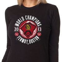 Shouty and Loud-The Red Seat 2013 boston red sox world series champions women's black long sleeve t-shirt