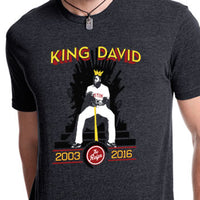 The Reign-The Red Seat black unisex t-shirt design based on game of thrones with david ortiz boston red sox