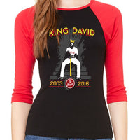 The Reign (Women)-The Red Seat black design based on game of thrones with david ortiz boston red sox women's baseball shirt with red sleeves