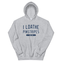 I Loathe Pinstripes-The Red Seat grey hoodie with boston red sox world series wins
